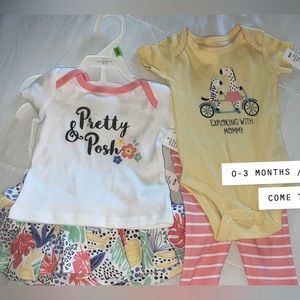 New 4 Piece Set 0-3 Months